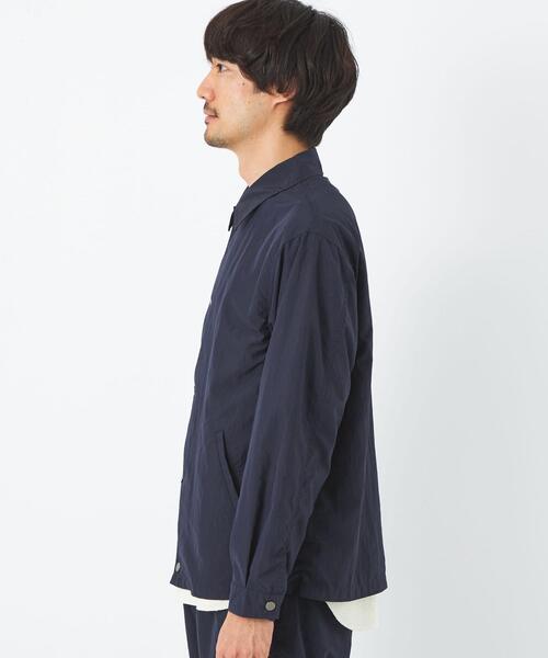 green label relaxing（グリーンレーベルリラクシング）の「REFINETEX コーチジャケット -撥水-（ブルゾン・メンズ・グレー/ネイビー・S/M/L/XL）」の13枚目の写真