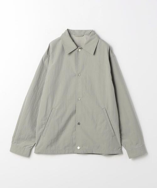 green label relaxing（グリーンレーベルリラクシング）の「REFINETEX コーチジャケット -撥水-（ブルゾン・メンズ・グレー/ネイビー・S/M/L/XL）」の12枚目の写真