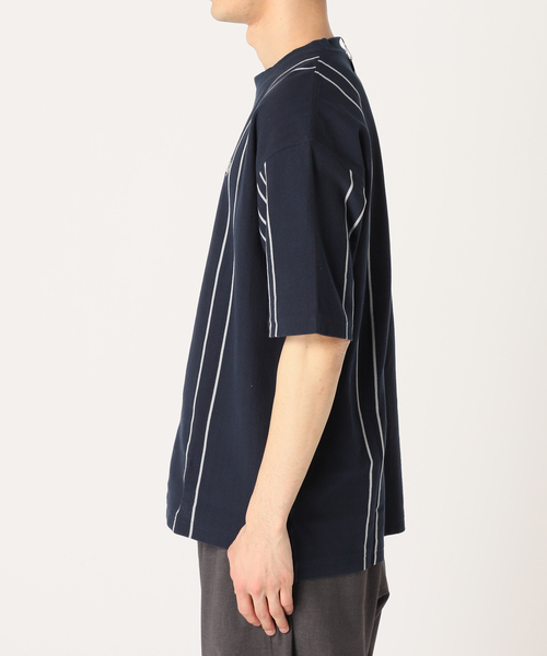 【美品！】FRED PERRY ストライプピケ Tシャツ サイズM セール】Fine Stripe Heavy Weight T-Shirt／ストライプ