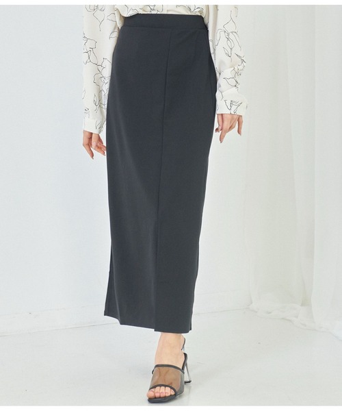 CHILLE（チル）の「梨地ポンチストレートスカート（スカート・レディース・オレンジ/グリーン/ブラック・FREE）」の16枚目の写真