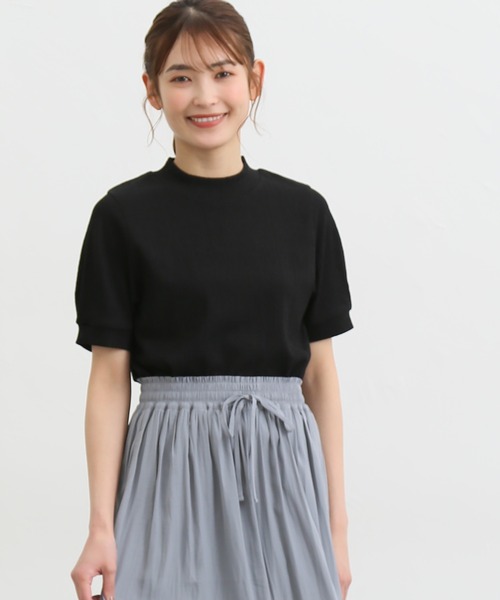 Honeys（ハニーズ）の「ハイネックぽこぽこトップス（Tシャツ