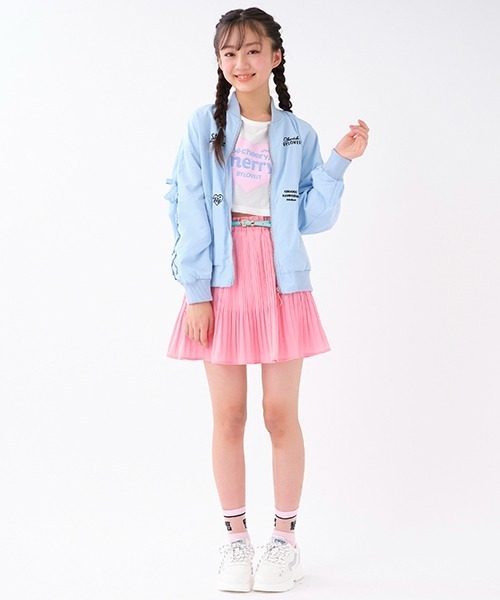 by LOVEiT(バイラビット)の「ベルトつきプリーツスカパン(スカート・キッズ・ピンク/ブルー/マルチ・140cm/130cm/150cm/160cm/120cm)」の5枚目の写真