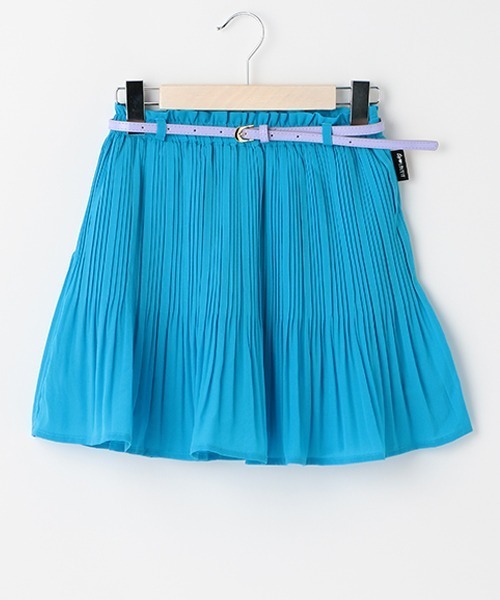 by LOVEiT(バイラビット)の「ベルトつきプリーツスカパン(スカート・キッズ・ピンク/ブルー/マルチ・140cm/130cm/150cm/160cm/120cm)」の10枚目の写真