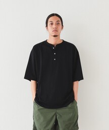 BEAMS | BEAMS / ルーズフィット ヘンリーネック Tシャツ(Tシャツ/カットソー)