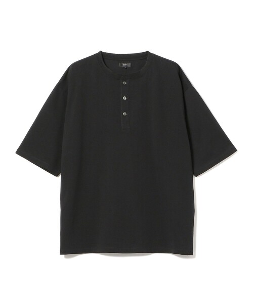 BEAMS(ビームス)の「BEAMS / ルーズフィット ヘンリーネック Tシャツ(Tシャツ/カットソー・メンズ・ブラック/ホワイト系その他6・S/M/L/XL)」の10枚目の写真