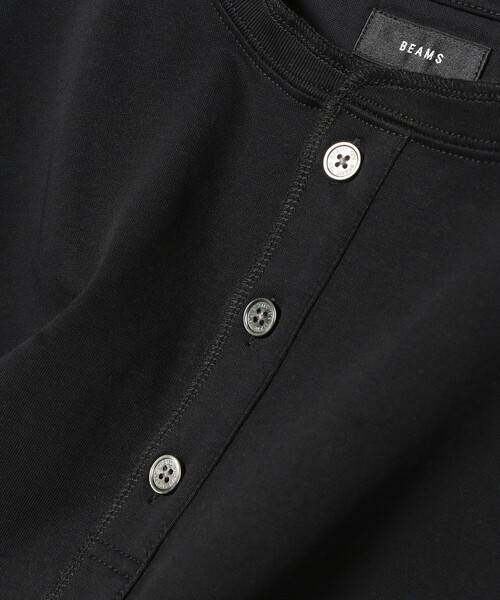 BEAMS(ビームス)の「BEAMS / ルーズフィット ヘンリーネック Tシャツ(Tシャツ/カットソー・メンズ・ブラック/ホワイト系その他6・S/M/L/XL)」の15枚目の写真