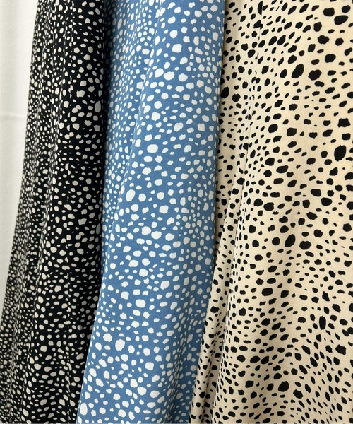 Meli rich（メリーリッチ）の「ダルメシアンプリントマーメイドスカート（スカート・レディース・ブラック/アイボリー/ブルー・MEDIUM）」の12枚目の写真