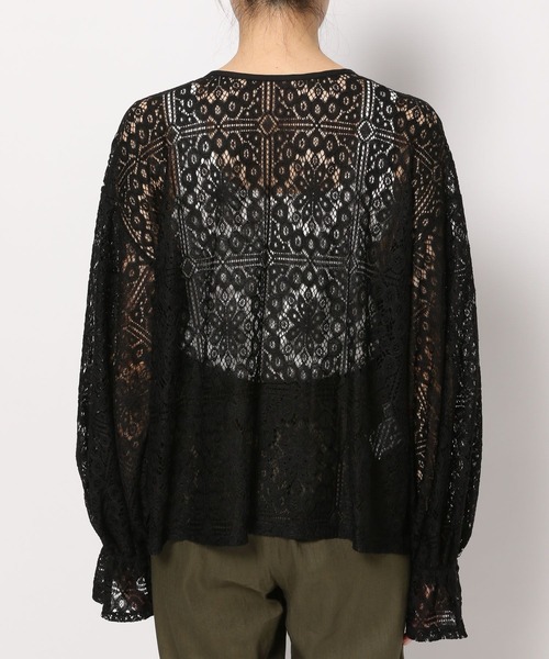 LEPSIM（レプシィム）の「ソウレース2WAYブラウス　181015（シャツ/ブラウス・レディース・ブラック/オフホワイト・FREE）」の11枚目の写真