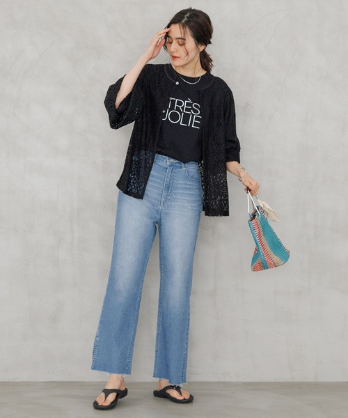 LEPSIM（レプシィム）の「ソウレース2WAYブラウス　181015（シャツ/ブラウス・レディース・ブラック/オフホワイト・FREE）」の7枚目の写真