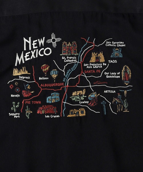 BACK NUMBER(バックナンバー)の「【BACK NUMBER】刺繍半袖シャツ(シャツ/ブラウス・メンズ・グリーン/オフホワイト/ブラック・M/L/XL)」の8枚目の写真