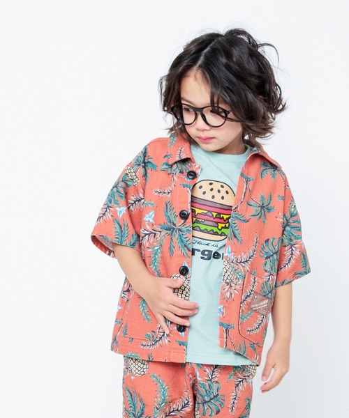 BREEZE（ブリーズ）の「【一部WEB限定カラー/セットアップ対応】シェフシャツ（シャツ/ブラウス・キッズ・その他10/オレンジ/キナリ/ブラック/インディゴブルー/レッド/ベージュ・100/110/130/140/80/90/120）」の6枚目の写真