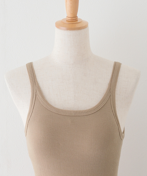 ★SLOBE IENA★別注カップインタンクトップ　PALM PALM/パーム SLOBE別注 2SETキャミソール（カップ付きインナー