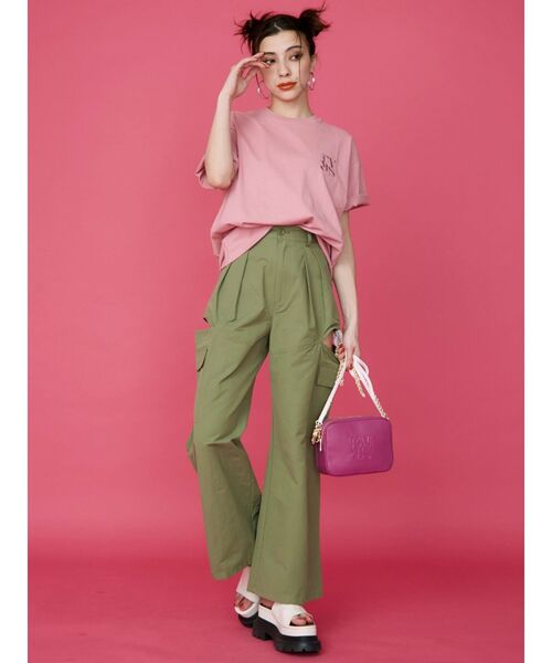 EVRIS（エヴリス）の「サイドオープンパラシュートパンツ（カーゴパンツ・レディース・ブラック/カーキ・SMALL/MEDIUM）」の11枚目の写真