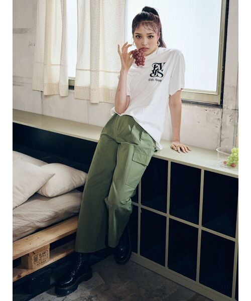 EVRIS（エヴリス）の「サイドオープンパラシュートパンツ（カーゴパンツ・レディース・ブラック/カーキ・SMALL/MEDIUM）」の19枚目の写真