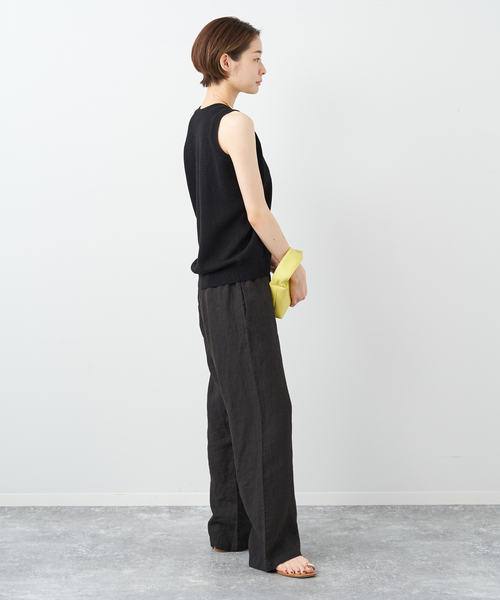 plage(プラージュ)の「Italian Yarn タンク(タンクトップ・レディース・ブラック/ホワイト/ベージュ・FREE)」の5枚目の写真