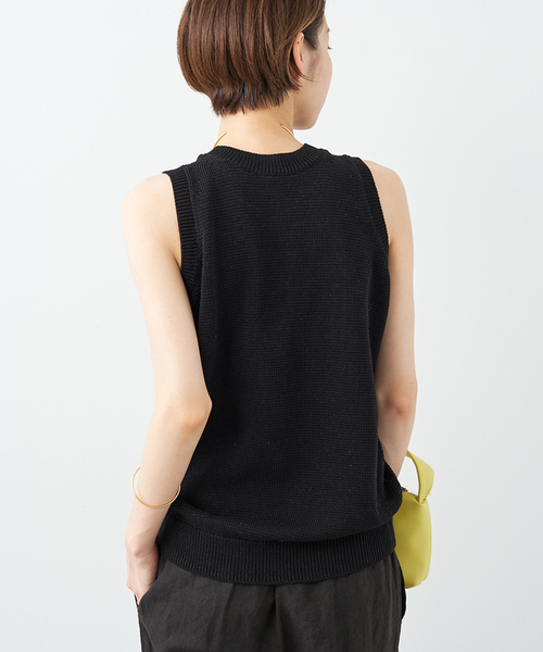 plage(プラージュ)の「Italian Yarn タンク(タンクトップ・レディース・ブラック/ホワイト/ベージュ・FREE)」の8枚目の写真