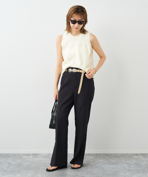 plage(プラージュ)の「Italian Yarn タンク(タンクトップ・レディース・ブラック/ホワイト/ベージュ・FREE)」の21枚目の写真