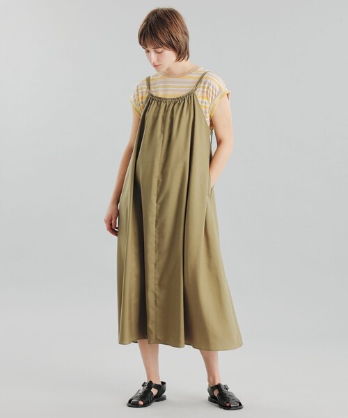 MACKINTOSH PHILOSOPHY（ﾏｯｷﾝﾄｯｼｭ ﾌｨﾛｿﾌｨｰ）の「GREY LABEL キャミワンピース（ワンピース・レディース・グリーン系その他4/ブラック・2）」の10枚目の写真