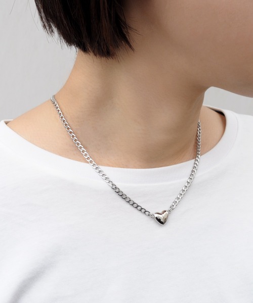 ieLS(イエルズ)の「金属アレルギー対応「ieLS」ステンレス ハートマグネットネックレス(ネックレス・メンズ・ゴールド/シルバー・41cm/51cm)」の8枚目の写真