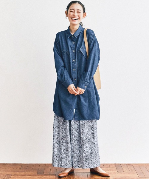 【新品・未使用】アンドマイラ　息抜きキュロットパンツ　麻綿　グレー　大きいサイズ セール】and myera 花香るキュロットパンツ（その他