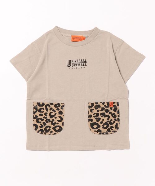UNIVERSAL OVERALL(ユニバーサルオーバーオール)の「【UNIVERSAL OVERALL】ポケット T(Tシャツ/カットソー・キッズ・ブラック/ホワイト/ベージュ・110/120/130/140/150)」の1枚目の写真
