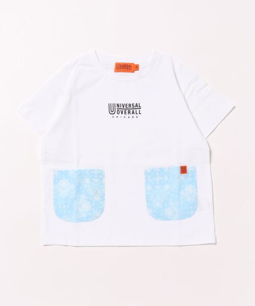UNIVERSAL OVERALL(ユニバーサルオーバーオール)の「【UNIVERSAL OVERALL】ポケット T(Tシャツ/カットソー・キッズ・ブラック/ホワイト/ベージュ・110/120/130/140/150)」の2枚目の写真