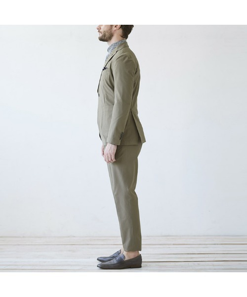 g-stage（ジーステージ）の「清涼ストレッチマイクロサッカースーツ（セットアップ・メンズ・カーキ系・44/46/48/50）」の8枚目の写真