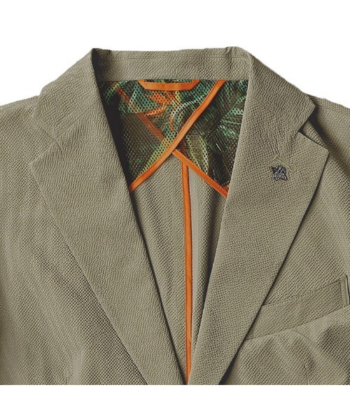 g-stage（ジーステージ）の「清涼ストレッチマイクロサッカースーツ（セットアップ・メンズ・カーキ系・44/46/48/50）」の12枚目の写真