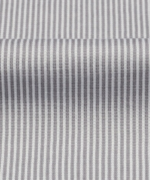 TOKYO SHIRTS(トウキョウシャツ)の「形態安定ノーアイロン ボタンダウン 長袖ビジネスニットワイシャツ(ビジネスシャツ・メンズ・ライトグレー・首回り37cm-裄丈80cm/首回り43cm-裄丈86cm/首回り43cm-裄丈82cm/首回り41cm-裄丈82cm/首回り42cm-裄丈86cm/首回り39cm-裄丈84cm/首回り41cm-裄丈86cm/首回り37cm-裄丈84cm/首回り39cm-裄丈80cm/首回り42cm-裄丈82cm)」の2枚目の写真