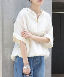 シアーアノラックパーカー