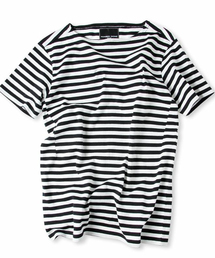 NUMBER (N)INE DENIM | NUMBER (N)INE DENIM/ボートネックボーダーＴシャツ(Tシャツ/カットソー)