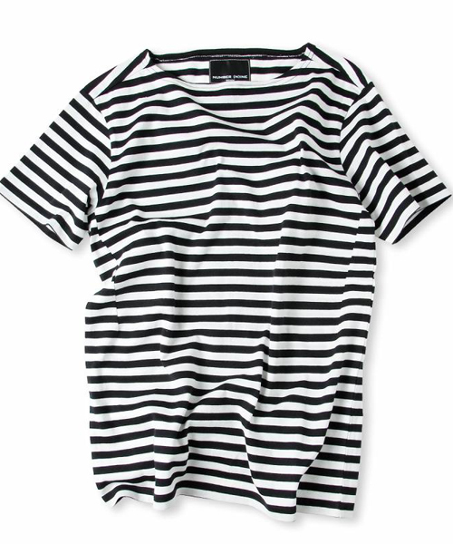 NUMBER (N)INE DENIM(ナンバーナインデニム)の「NUMBER (N)INE DENIM/ボートネックボーダーTシャツ(Tシャツ/カットソー・メンズ・ホワイト系その他/レッド系その他・MEDIUM/LARGE)」の1枚目の写真