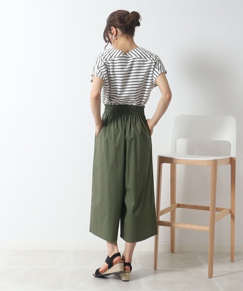 DRESKIP（ドレスキップ）の「◆低身長さんにも○ マリン ワイドパンツ（その他パンツ・レディース・カーキ/ライトブルー/ネイビー・04/03/02）」の5枚目の写真