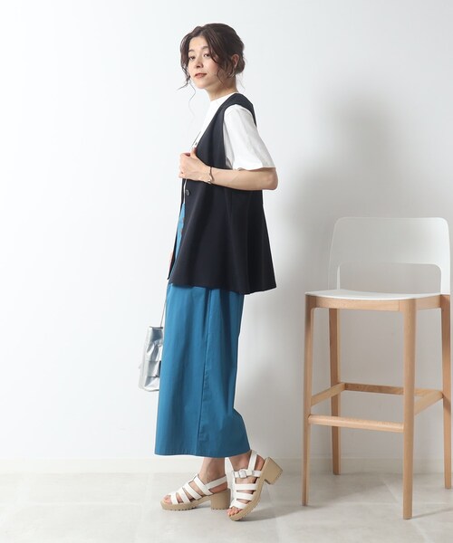 DRESKIP（ドレスキップ）の「◆低身長さんにも○ マリン ワイドパンツ（その他パンツ・レディース・カーキ/ライトブルー/ネイビー・04/03/02）」の10枚目の写真