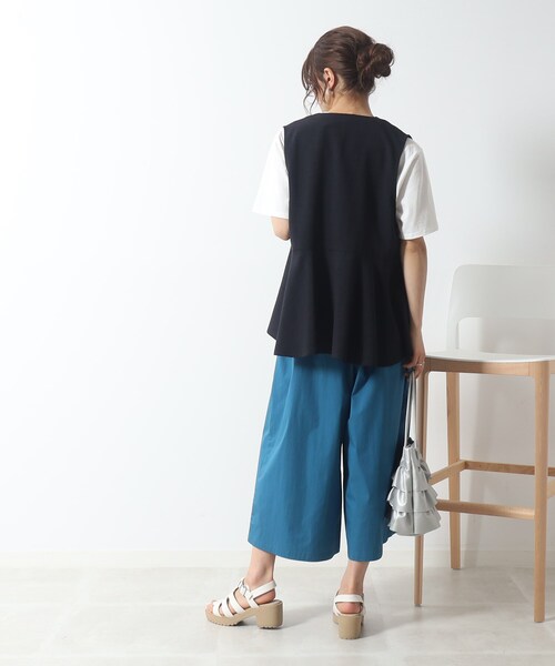 DRESKIP（ドレスキップ）の「◆低身長さんにも○ マリン ワイドパンツ（その他パンツ・レディース・カーキ/ライトブルー/ネイビー・04/03/02）」の11枚目の写真