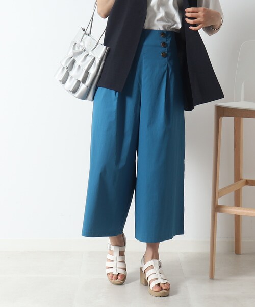 DRESKIP（ドレスキップ）の「◆低身長さんにも○ マリン ワイドパンツ（その他パンツ・レディース・カーキ/ライトブルー/ネイビー・04/03/02）」の12枚目の写真