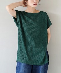 e-zakkamania stores | ふくれジャガード フレンチスリーブ(Tシャツ/カットソー)