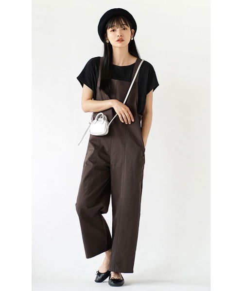 e-zakkamania stores（イーザッカマニアストアーズ）の「ふくれジャガード フレンチスリーブ（Tシャツ/カットソー・レディース・ブラック/アイボリー/ブルー/グリーン・M）」の15枚目の写真