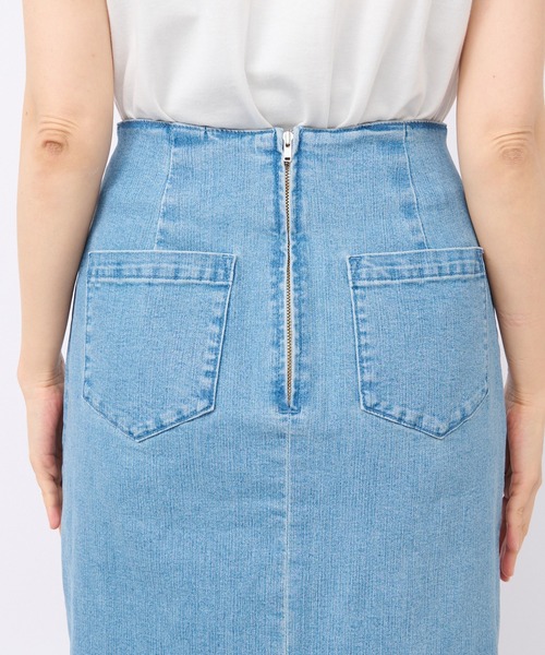 RIVE DROITE（リヴドロワ）の「ストレッチデニムスカート（デニムスカート・レディース・ブルー/サックスブルー・36/38）」の18枚目の写真