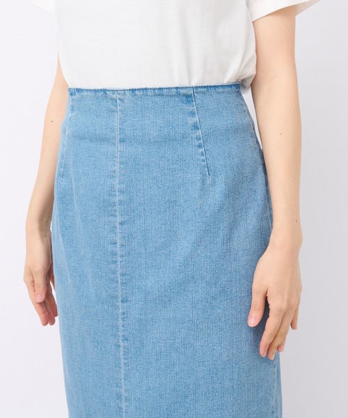 RIVE DROITE（リヴドロワ）の「ストレッチデニムスカート（デニムスカート・レディース・ブルー/サックスブルー・36/38）」の13枚目の写真