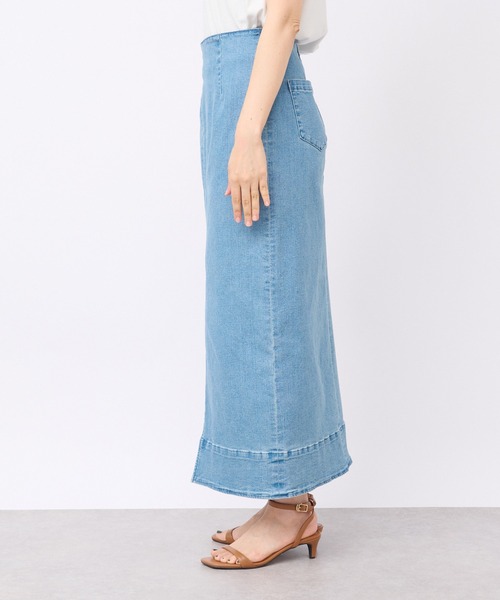 RIVE DROITE（リヴドロワ）の「ストレッチデニムスカート（デニムスカート・レディース・ブルー/サックスブルー・36/38）」の14枚目の写真