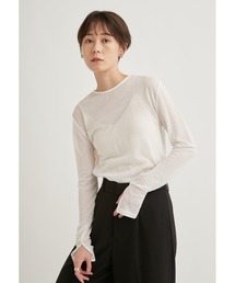 emmi | 【emmi atelier】強撚天竺クルーネックカットソー(Tシャツ/カットソー)