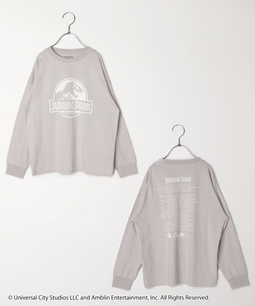 GLOBAL WORK(グローバルワーク)の「【ジュラシック】コラボ長袖T/961203(Tシャツ/カットソー・キッズ・グレイッシュベージュ/チャコールグレー/ブラック・100cm/110cm/120cm/130cm/140cm/150cm/160cm)」の10枚目の写真