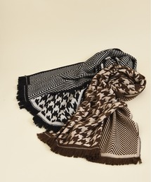 INTERPLANET | 千鳥&シェブロン切替ストール(ストール/ショール)
