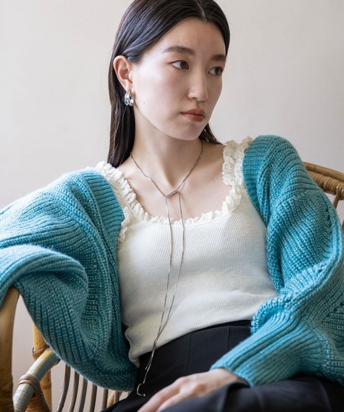 LOWRYS FARM（ローリーズファーム）の「ランジェリープリプリキャミ  971599（キャミソール・レディース・ホワイト/ピンク/ブラック・FREE）」の15枚目の写真