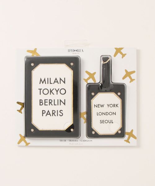 IPHORIA アイフォリア トラベルグッズ Travel kit Collection (Passport Holder-Luggage Tag)