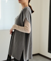 ベスト ジレ TRツイル　キーネックベスト レディース NOMBRE IMPAIR ベスト ジレ TRツイル キーネックベスト