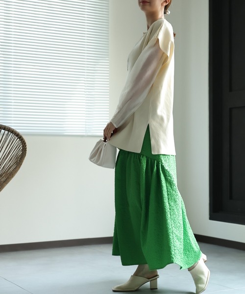 sakishimatokyo（サキシマトーキョー）の「ソウバリキーネックベスト/ジレ（ベスト・レディース・グレー/ベージュ/ブラック/アイボリー・FREE）」の6枚目の写真