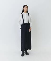 LOISIR（ロワズィール）の「ウールリネンヘリンボーンストライプナロースカート（スカート）」