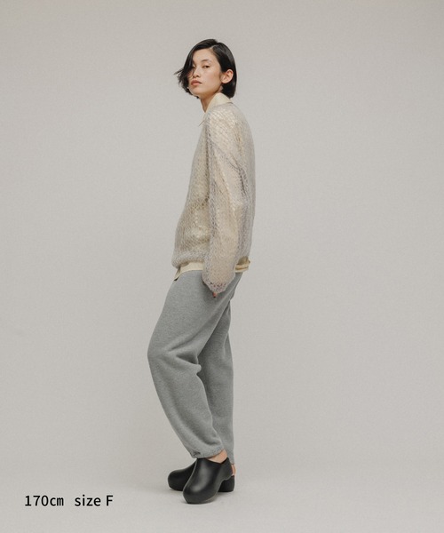 M TO R（ムウトアール）の「［TOPS］MOHAIR FISHNET HAND KNIT（ニット/セーター・レディース・イエロー/ネイビー/グレー/オフホワイト・FREE）」の6枚目の写真